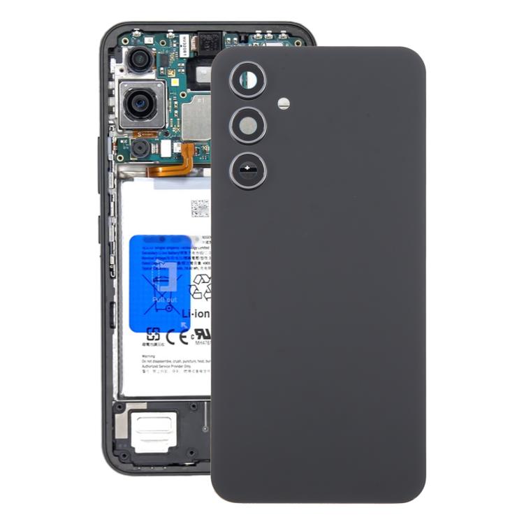 For Samsung Galaxy A54 SM-A546B Battery Back Cover with Camera Lens Cover(Black) - Back Cover by buy2fix | Online Shopping UK | buy2fix