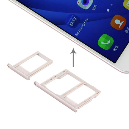 For Galaxy J5 Prime / G570 & J7 Prime / G610 SIM Card Tray + Micro SD & SIM Card Tray (Gold) - Card Tray by buy2fix | Online Shopping UK | buy2fix
