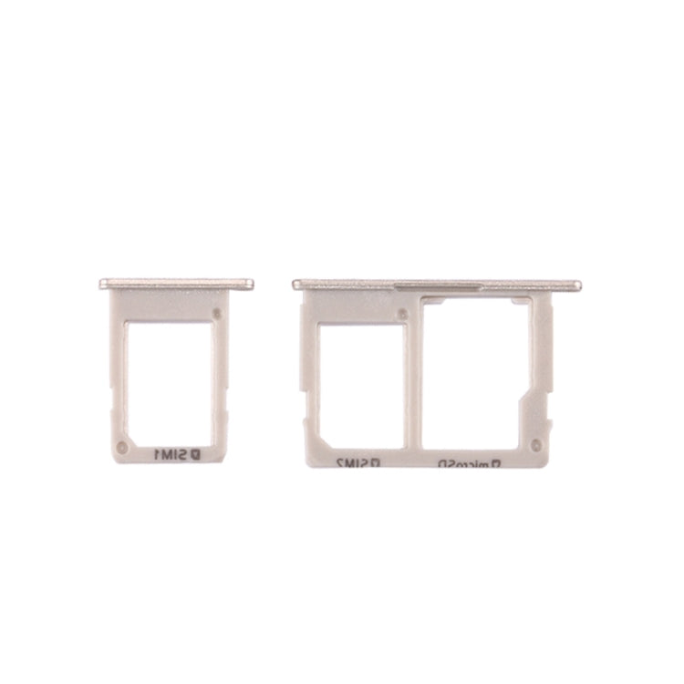 For Galaxy J5 Prime / G570 & J7 Prime / G610 SIM Card Tray + Micro SD & SIM Card Tray (Gold) - Card Tray by buy2fix | Online Shopping UK | buy2fix