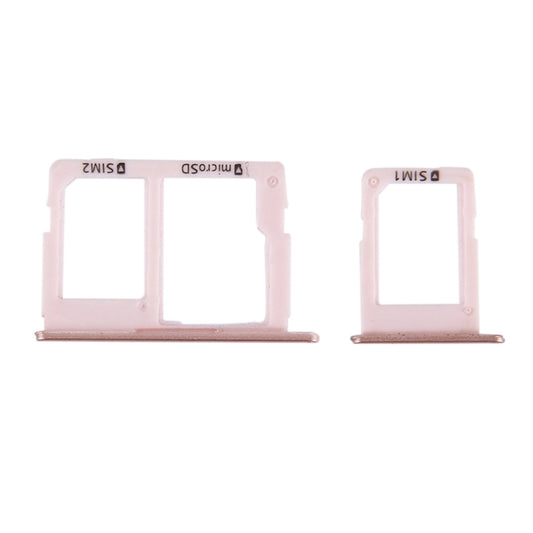 For Galaxy J5 Prime / G570 & J7 Prime / G610 SIM Card Tray + Micro SD & SIM Card Tray (Rose Gold) - Card Tray by buy2fix | Online Shopping UK | buy2fix