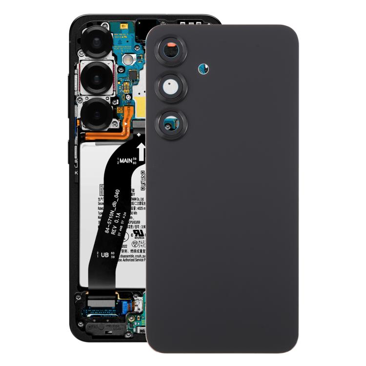 For Samsung Galaxy S25 SM-S931 OEM Battery Back Cover with Camera Lens Cover(Black) -  by buy2fix | Online Shopping UK | buy2fix