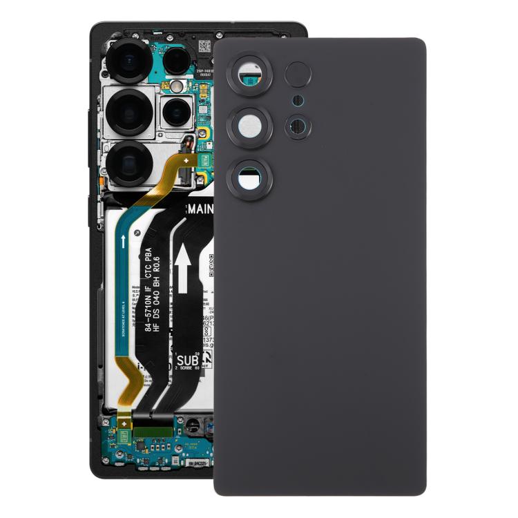 For Samsung Galaxy S25 Ultra SM-S938 OEM Battery Back Cover with Camera Lens Cover(Black) -  by buy2fix | Online Shopping UK | buy2fix