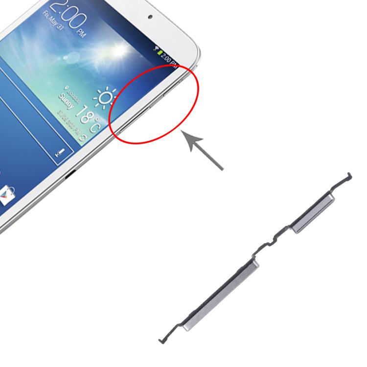 For Samsung Galaxy Tab 3 8.0 SM-T310/T311/T315 Original Power Button and Volume Control Button (Silver) - Home key & Side Key by buy2fix | Online Shopping UK | buy2fix