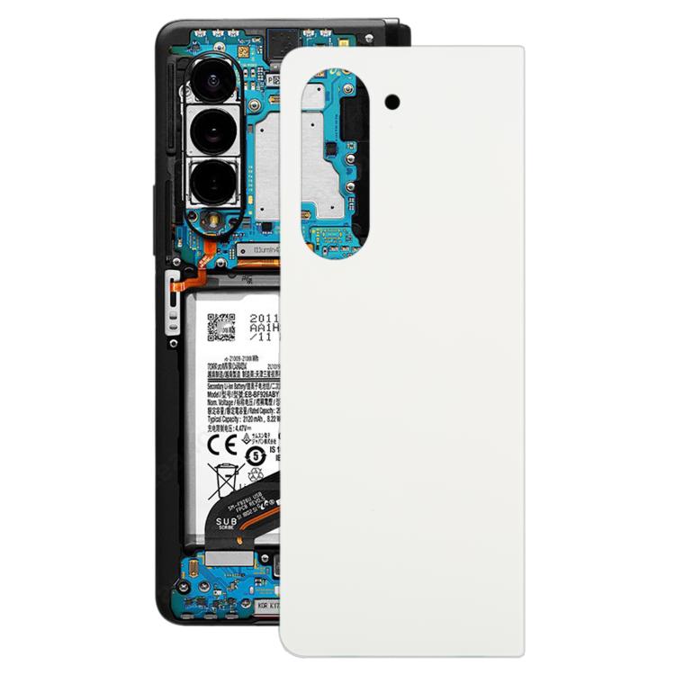 For Samsung Galaxy Z Fold5 SM-F946B Original Battery Back Cover (White) - Back Cover by buy2fix | Online Shopping UK | buy2fix