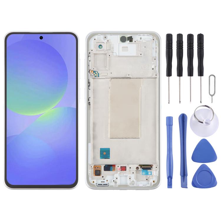 For Samsung Galaxy A36 SM-A366B Original LCD Screen Digitizer Full Assembly with Frame (Silver) - LCD Screen by buy2fix | Online Shopping UK | buy2fix