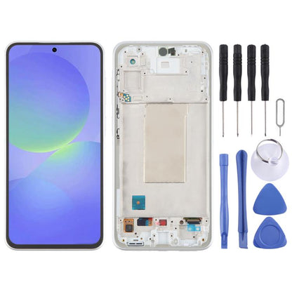 For Samsung Galaxy A36 SM-A366B Original LCD Screen Digitizer Full Assembly with Frame (Silver) - LCD Screen by buy2fix | Online Shopping UK | buy2fix