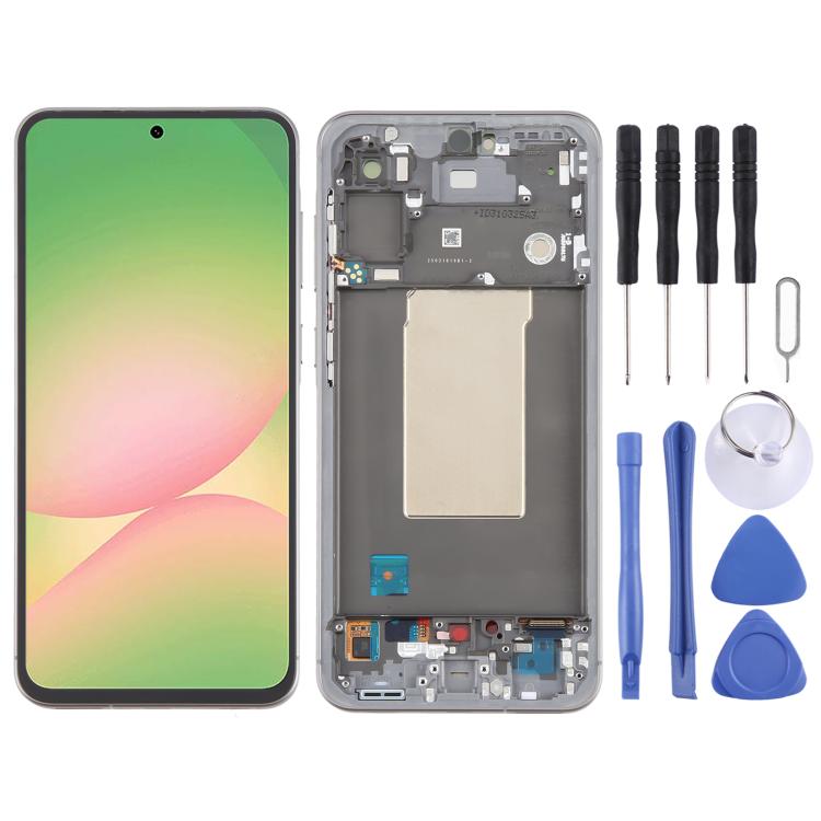 For Samsung Galaxy A56 SM-A566B Original LCD Screen Digitizer Full Assembly with Frame (Grey) - LCD Screen by buy2fix | Online Shopping UK | buy2fix