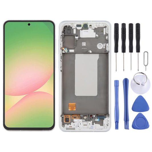 For Samsung Galaxy A56 SM-A566B Original LCD Screen Digitizer Full Assembly with Frame (Silver) - LCD Screen by buy2fix | Online Shopping UK | buy2fix