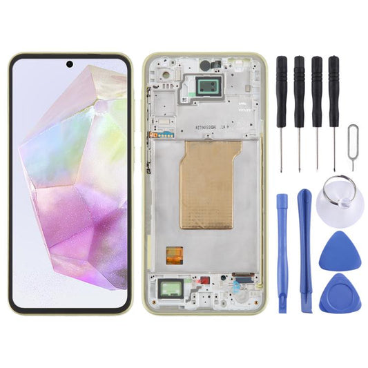 For Samsung Galaxy A35 SM-A356B Original LCD Screen Digitizer Full Assembly with Frame (Light Green) - LCD Screen by buy2fix | Online Shopping UK | buy2fix