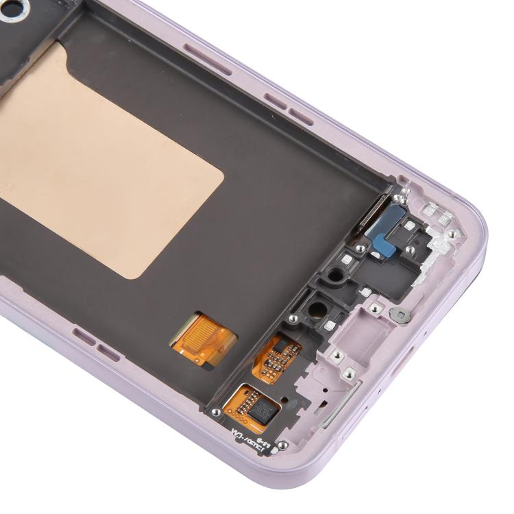 For Samsung Galaxy A55 SM-A556B Original LCD Screen Digitizer Full Assembly with Frame (Pink) - LCD Screen by buy2fix | Online Shopping UK | buy2fix