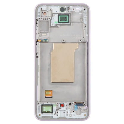For Samsung Galaxy A35 SM-A356B OLED LCD Screen Digitizer Full Assembly with Frame (Pink) - LCD Screen by buy2fix | Online Shopping UK | buy2fix