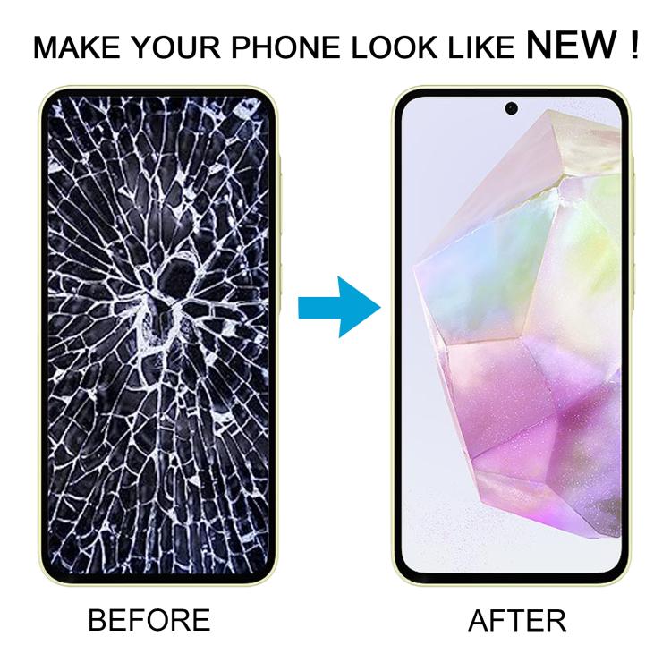For Samsung Galaxy A35 SM-A356B OLED LCD Screen Digitizer Full Assembly with Frame (Pink) - LCD Screen by buy2fix | Online Shopping UK | buy2fix