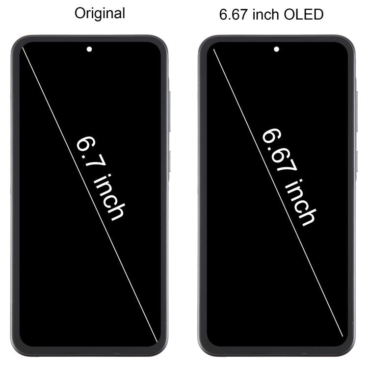 For Samsung Galaxy A36 SM-A366B 6.67 inch OLED LCD Screen Digitizer Full Assembly with Frame (Grey) - LCD Screen by buy2fix | Online Shopping UK | buy2fix