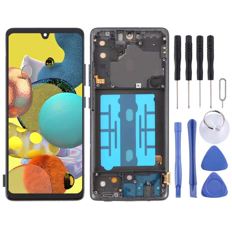 For Samsung Galaxy A51 5G SM-A516 6.36 inch OLED LCD Screen Digitizer Full Assembly with Frame (Black) - LCD Screen by buy2fix | Online Shopping UK | buy2fix