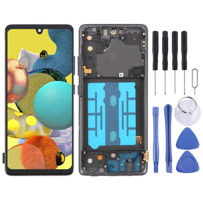 For Samsung Galaxy A51 5G SM-A516 6.36 inch OLED LCD Screen Digitizer Full Assembly with Frame (Black) - LCD Screen by buy2fix | Online Shopping UK | buy2fix