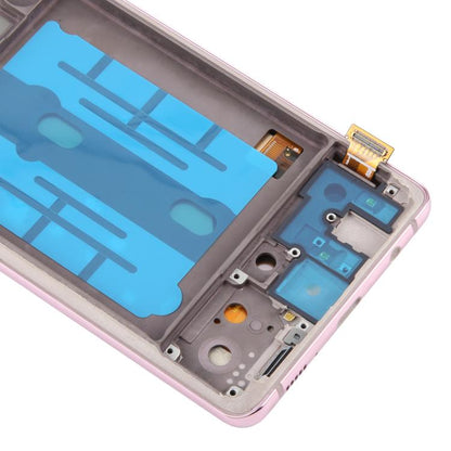 For Samsung Galaxy A51 5G SM-A516 6.36 inch OLED LCD Screen Digitizer Full Assembly with Frame (Pink) - LCD Screen by buy2fix | Online Shopping UK | buy2fix