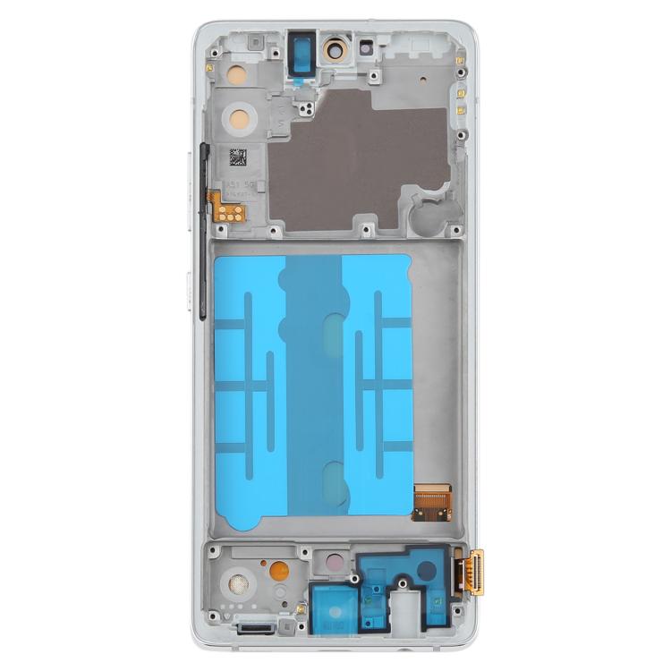 For Samsung Galaxy A51 5G SM-A516 6.36 inch OLED LCD Screen Digitizer Full Assembly with Frame (Silver) - LCD Screen by buy2fix | Online Shopping UK | buy2fix