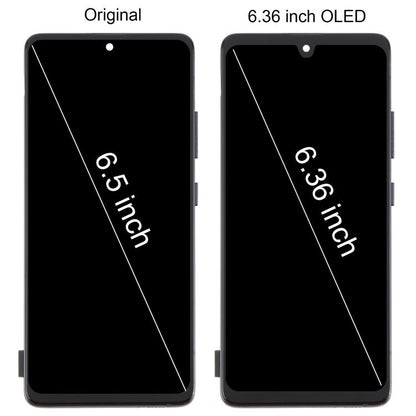 For Samsung Galaxy A51 5G SM-A516 6.36 inch OLED LCD Screen Digitizer Full Assembly with Frame (Silver) - LCD Screen by buy2fix | Online Shopping UK | buy2fix