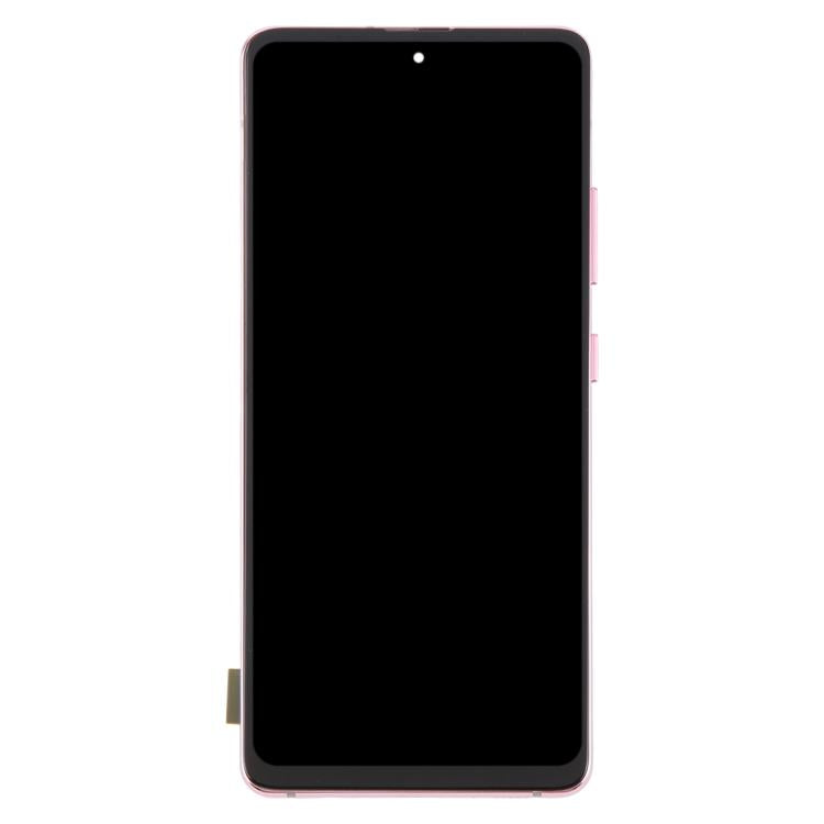 For Samsung Galaxy A51 5G SM-A516 6.43 inch OLED LCD Screen Digitizer Full Assembly with Frame (Pink) - LCD Screen by buy2fix | Online Shopping UK | buy2fix