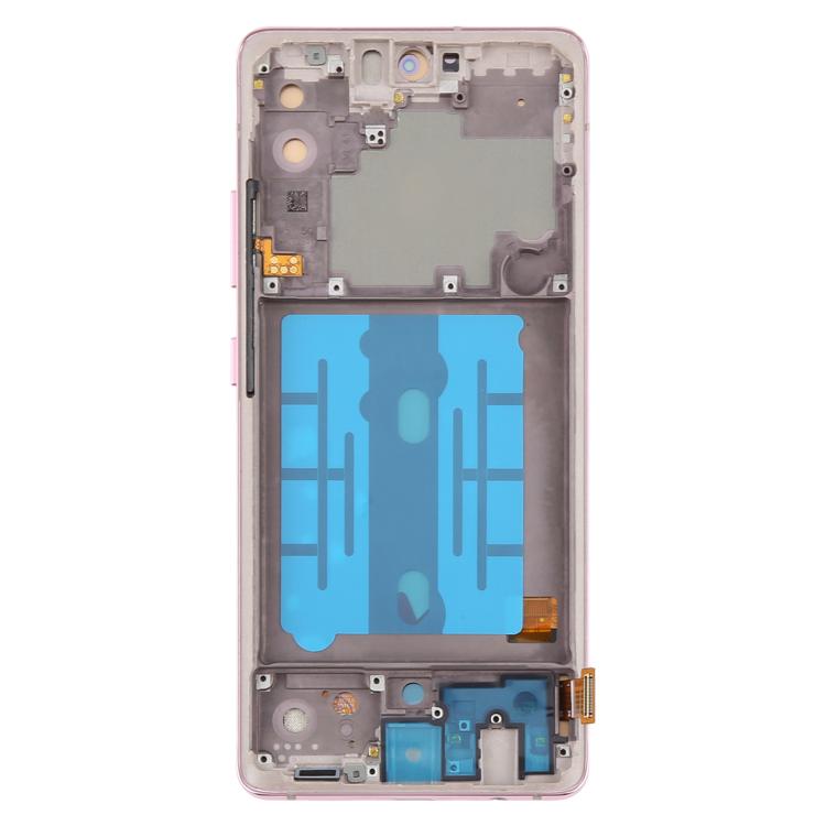 For Samsung Galaxy A51 5G SM-A516 6.43 inch OLED LCD Screen Digitizer Full Assembly with Frame (Pink) - LCD Screen by buy2fix | Online Shopping UK | buy2fix