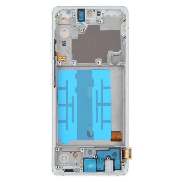 For Samsung Galaxy A51 5G SM-A516 6.43 inch OLED LCD Screen Digitizer Full Assembly with Frame (Silver) - LCD Screen by buy2fix | Online Shopping UK | buy2fix