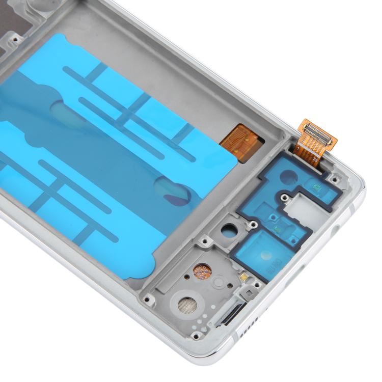 For Samsung Galaxy A51 5G SM-A516 6.43 inch OLED LCD Screen Digitizer Full Assembly with Frame (Silver) - LCD Screen by buy2fix | Online Shopping UK | buy2fix