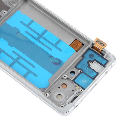 For Samsung Galaxy A51 5G SM-A516 6.43 inch OLED LCD Screen Digitizer Full Assembly with Frame (Silver) - LCD Screen by buy2fix | Online Shopping UK | buy2fix