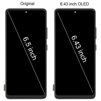 For Samsung Galaxy A51 5G SM-A516 6.43 inch OLED LCD Screen Digitizer Full Assembly with Frame (Silver) - LCD Screen by buy2fix | Online Shopping UK | buy2fix