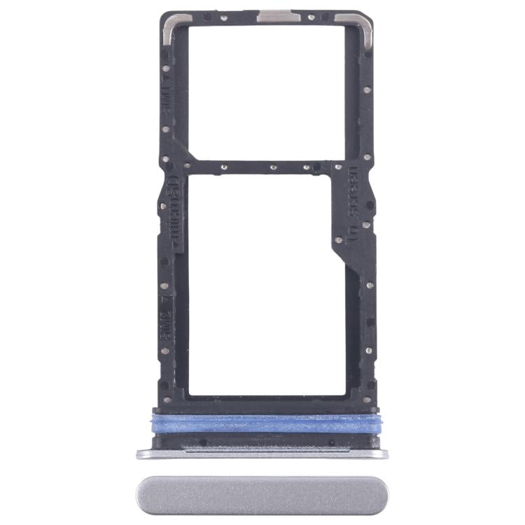 For Samsung Galaxy A06 5G SM-A066B Original SIM + SIM / Micro SD Card Tray (Silver) - Card Tray by buy2fix | Online Shopping UK | buy2fix