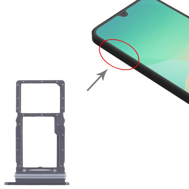 For Samsung Galaxy A26 SM-A266U Original SIM + Micro SD Card Tray (Black) - Card Tray by buy2fix | Online Shopping UK | buy2fix