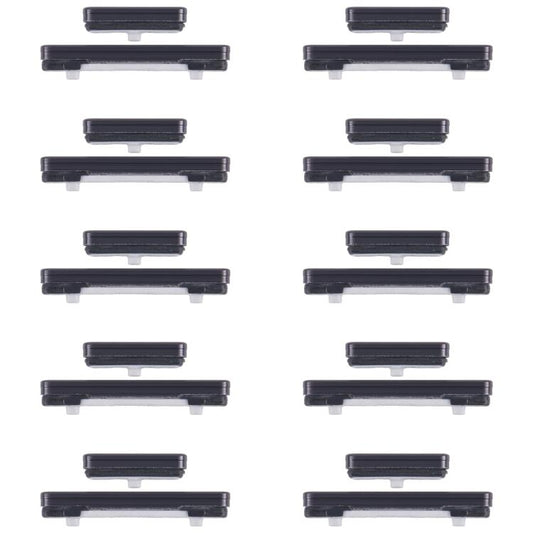 For Samsung Galaxy S23+ SM-S916B 10pcs Power Button and Volume Control Button (Black) -  by buy2fix | Online Shopping UK | buy2fix