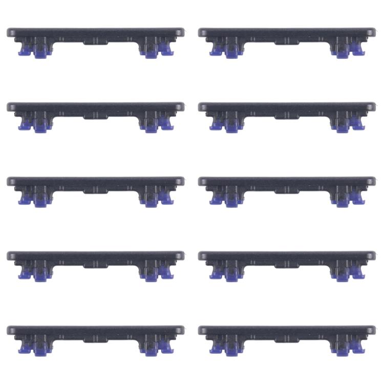 For Samsung Galaxy A16 SM-A165F 10pcs Volume Control Button (Black) - Home key & Side Key by buy2fix | Online Shopping UK | buy2fix