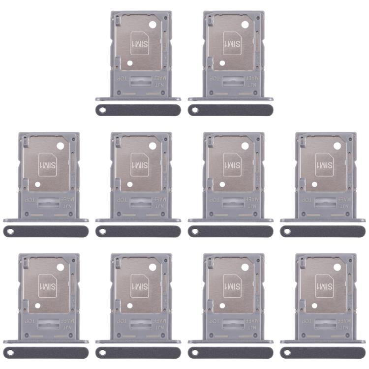 For Samsung Galaxy M35 5G SM-M356B 10pcs Original SIM + SIM / Micro SD Card Tray (Grey) - Card Tray by buy2fix | Online Shopping UK | buy2fix
