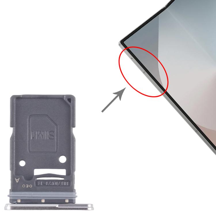 For Samsung Galaxy Z Fold7 SM-F966U US Version Original SIM Card Tray (Silver) - Card Tray by buy2fix | Online Shopping UK | buy2fix