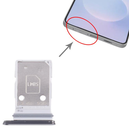 For Samsung Galaxy S25 Edge SIM Card Tray + SIM Card Tray (Black) - Card Tray by buy2fix | Online Shopping UK | buy2fix