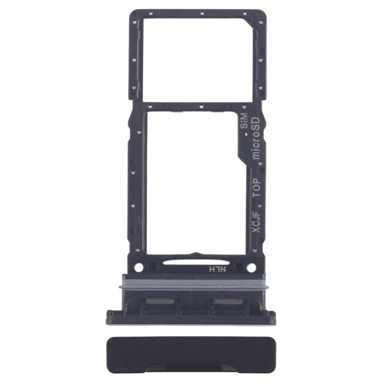 For Samsung Galaxy Tab Active5 5G SM-X306 Original SIM Card Tray + Micro SD Card Tray (Black) - Card Tray by buy2fix | Online Shopping UK | buy2fix