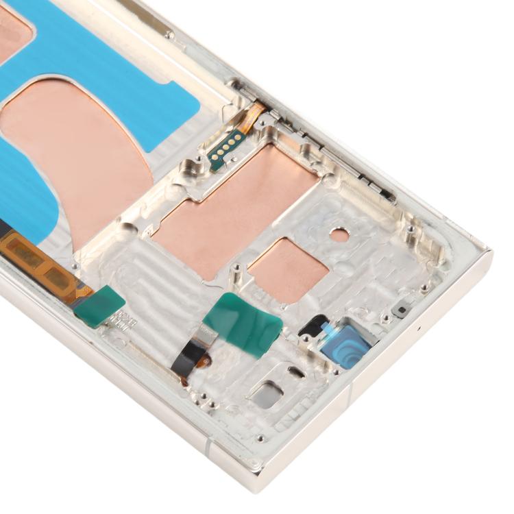 For Samsung Galaxy S23 Ultra SM-S918B 6.72 inch TFT LCD Screen Digitizer Full Assembly with Frame, Not Supporting Fingerprint Identification (Gold) -  by buy2fix | Online Shopping UK | buy2fix