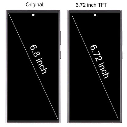 For Samsung Galaxy S23 Ultra SM-S918B 6.72 inch TFT LCD Screen Digitizer Full Assembly with Frame, Not Supporting Fingerprint Identification (Purple) -  by buy2fix | Online Shopping UK | buy2fix