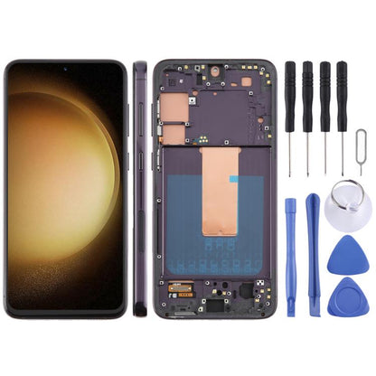 For Samsung Galaxy S23+ SM-S916B 6.43 inch TFT LCD Screen Digitizer Full Assembly with Frame, Not Supporting Fingerprint Identification (Black) -  by buy2fix | Online Shopping UK | buy2fix