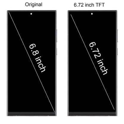 For Samsung Galaxy S22 Ultra SM-S908B 6.72 inch TFT LCD Screen Digitizer Full Assembly with Frame, Not Supporting Fingerprint Identification (Grey) -  by buy2fix | Online Shopping UK | buy2fix