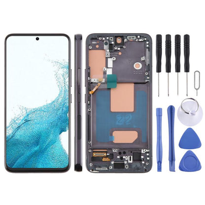 For Samsung Galaxy S22 SM-S901B 5.96 inch TFT LCD Screen Digitizer Full Assembly with Frame, Not Supporting Fingerprint Identification (Black) -  by buy2fix | Online Shopping UK | buy2fix