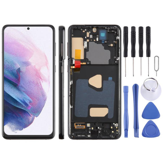 For Samsung Galaxy S21+ SM-G996B 6.58 inch TFT LCD Screen Digitizer Full Assembly with Frame, Not Supporting Fingerprint Identification (Black)
