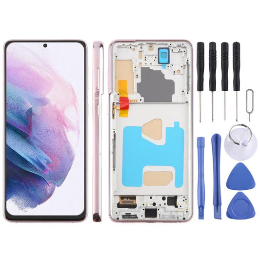 For Samsung Galaxy S21+ SM-G996B 6.58 inch TFT LCD Screen Digitizer Full Assembly with Frame, Not Supporting Fingerprint Identification (Gold) - LCD Screen by buy2fix | Online Shopping UK | buy2fix