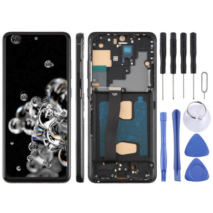 For Samsung Galaxy S20 Ultra SM-G988B 6.78 inch TFT LCD Screen Digitizer Full Assembly with Frame, Not Supporting Fingerprint Identification (Black) - LCD Screen by buy2fix | Online Shopping UK | buy2fix