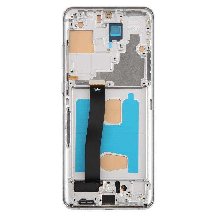 For Samsung Galaxy S20 Ultra SM-G988B 6.78 inch TFT LCD Screen Digitizer Full Assembly with Frame, Not Supporting Fingerprint Identification (Silver) - LCD Screen by buy2fix | Online Shopping UK | buy2fix