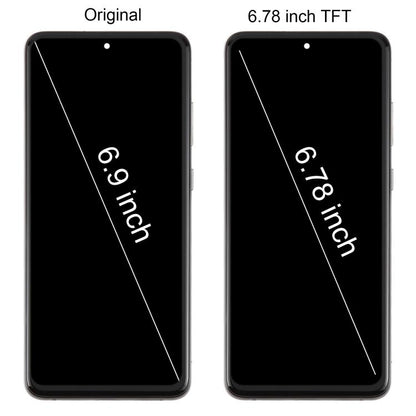 For Samsung Galaxy S20 Ultra SM-G988B 6.78 inch TFT LCD Screen Digitizer Full Assembly with Frame, Not Supporting Fingerprint Identification (Black) - LCD Screen by buy2fix | Online Shopping UK | buy2fix