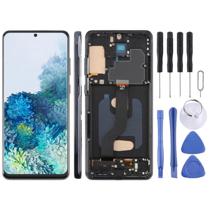 For Samsung Galaxy S20+ SM-G985F 6.58 inch TFT LCD Screen Digitizer Full Assembly with Frame, Not Supporting Fingerprint Identification (Black) - LCD Screen by buy2fix | Online Shopping UK | buy2fix
