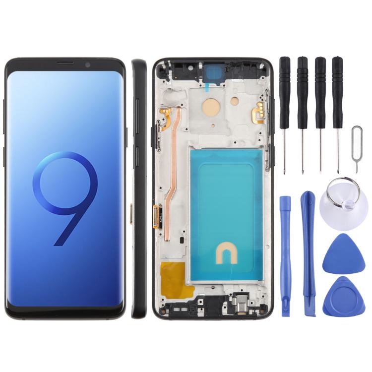 For Samsung Galaxy S9+ SM-G965F 6.18 inch TFT LCD Screen Digitizer Full Assembly with Frame (Black) - LCD Screen by buy2fix | Online Shopping UK | buy2fix