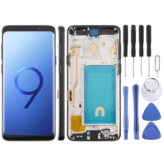 For Samsung Galaxy S9+ SM-G965F 6.18 inch TFT LCD Screen Digitizer Full Assembly with Frame (Black)