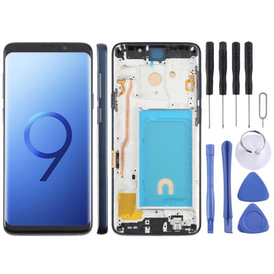 For Samsung Galaxy S9+ SM-G965F 6.18 inch TFT LCD Screen Digitizer Full Assembly with Frame (Blue) - LCD Screen by buy2fix | Online Shopping UK | buy2fix